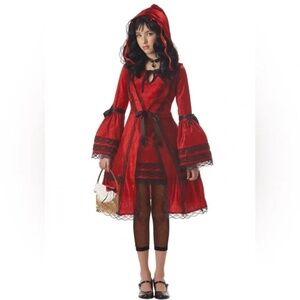 New  California Costume Teen Strangling Riding Hood Costume Size XLarge